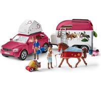 Schleich® 42535 Schleich® Horse Club 42535 Abenteuer mit Auto und Pferdeanhänger Spielfiguren-Set
