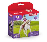 Figurine Cavalière Sofia et Blossom, coffret schleich avec 10 éléments inclus dont 1 cheval schleich andalou et sa cavalière, coffret figurines pour enfants de 5 ans et plus - schleich 42540 HORSE CLUB
