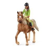 Schleich 42542 Cavalière Sarah et Mystery, dès 5 Ans, Horse Club - Coffret, 15.1 x 7.9 x 18 cm