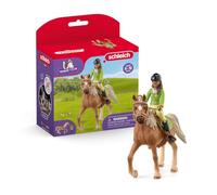 Schleich 42542 Horse Club Sarah & Mystery, dès 5 Ans, Horse Club - Coffret, 10 pièces