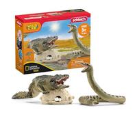 Schleich 42559 Wild Life Assortiment de Jouets Danger dans Le Marécage avec Figurines d'animaux Alligator et Serpent - Coffret avec Oeufs et Nid - Jouet Éducatif pour Enfants de 3 Ans et +
