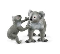 Schleich 42566 Maman et Bébé Koala, dès 3 ans, Wild Life - coffret, 13,6 x 5,8 x