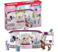Schleich 42587 Horse Club - Boutique Éphémère Sofia's Beauties - Écurie Malette de coiffage avec Accessoires de Pansage et Figurines Chevaux - Set de 99 Pièces pour Enfants de 4 Ans et +
