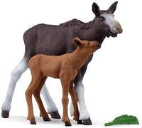 Schleich 42603 Élan Femelle avec Veau (Wild Life)