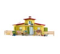 Schleich Coffret ferme éducative 42605 Farm World – 92 pièces avec animaux et accessoires