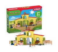 Schleich Coffret ferme éducative 42605 Farm World – 92 pièces avec animaux et accessoires