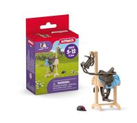 Schleich 42613 Accessoires Chariot Porte Selle & Brides, dès 5 Ans, Horse Club - Accessoire, 9 x 5 x 14 cm