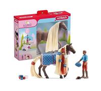 Schleich 42614 Horse Club Sofia's Beauties Salon pour Animaux de Compagnie 66 Pièces - Coffret de Jouets avec Figurine Cheval, Soigneur, Chiots et Accessoires pour Enfants dès 4 Ans