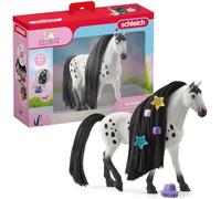 Figurine Étalon Knabstrup à coiffer - Coffret de Pièces avec Figurine Cheval et Accessoires pour Garçons et Filles - Cadeau pour Enfants Dès 4 ans - schleich 42622 HORSE CLUB Sofia's Beauties