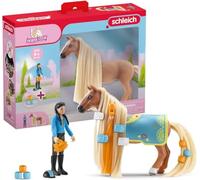 Schleich 42621 Horse Club Sofia's Beauties Étalon Akhal-Teké à coiffer- Coffret de 8 Pièces avec Figurine Cheval à coiffer pour Garçons et Filles - Cadeau pour Enfant dès 4 Ans
