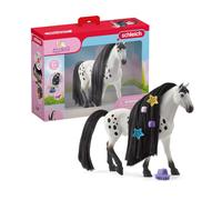 Figurine Étalon Knabstrup à coiffer - Coffret de Pièces avec Figurine Cheval et Accessoires pour Garçons et Filles - Cadeau pour Enfants Dès 4 ans - schleich 42622 HORSE CLUB Sofia's Beauties