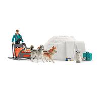 Schleich Coffret Expédition en Antarctique Wild Life dès 3 Ans 24,5 x 6 x 18,7 cm Traineau Husky