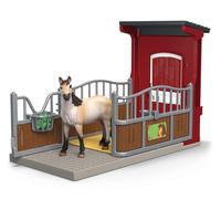 Schleich Coffret 42724 Jument Mustang – Farm World, 19 pièces, dès 3 ans