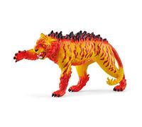 Figurine Tigre de Lave, Tigre Malicieux au Pelage Terrifiant, Jouet Durable, Schleich 70148 Eldrador Creatures
