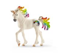 Schleich 70525 - Jouets - Licorne arc-en-ciel, poulain