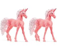 Schleich 70739 Licorne Gâteau d'anniversaire, dès 5 Ans, Bayala® - Figurine, 12,5 x 2,5 x 16 cm (Lot de 2)