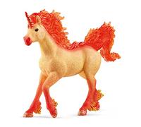 Figurine Étalon Licorne de Feu Elementa - Figurine Cheval schleich à la Crinière et Queue Transparentes - Pour Garçons et Filles - Cadeau pour Enfants à Partir de 5 ans - schleich 70756 Bayala