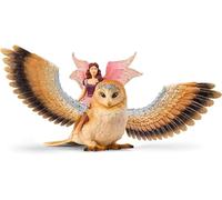 Figurine SCHLEICH Elfe à dos de chouette scintillante V2 - Gamme bayala®