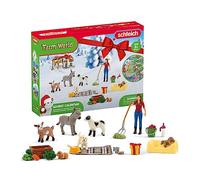 schleich 98983 Calendrier de l'avent Farm World 2023, dès 3 ans, FARM WORLD - coffret, 24 pièces