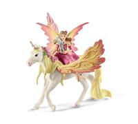 Figurines Bayala : Fée Feya et une licorne ailée