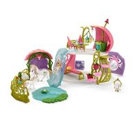 schleich BAYALA Maison-fleur pailletée avec licornes, lac et écurie