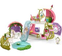 schleich BAYALA Maison-fleur pailletée avec licornes, lac et écurie