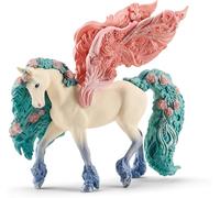 Schleich BAYALA | Pégase Fleuri 70590 | Ailes décorées de Fleurs et de Paillettes | Figurines détaillées à Collectionner | Cadeau pour Filles et garçons | Figurine dès 5 Ans | 14 x 7 x 13 cm