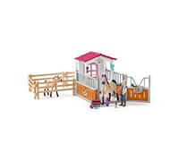 Schleich Box avec Chevaux Arabes et soigneuse de Chevaux