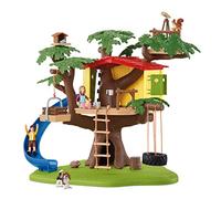 Cabane aventure dans les arbres, coffret de 60 pièces détaillées avec balançoire, 2 figurines d'enfant et figurines d'animaux, jouets de ferme pour enfants dès 3 ans - schleich 42408 FARM WORLD