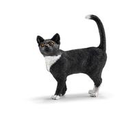 Schleich Chat noir - blanc , debout Farm World 13770