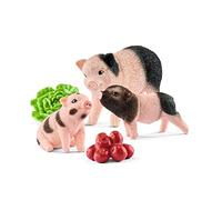 Schleich Cochon Nain Femelle et cochonnets