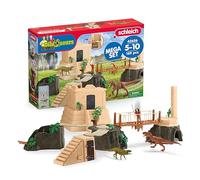 Schleich Set dinosaure 42656 Conquête du Temple des Dinos – 169 pièces, 2 dinos, Flynn