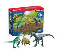Schleich Dinosaurs | Attaque du Trio de Dino 72203 | Coffret avec 3 Figurines de Dinosaures | Jouet Dinosaures | Coffret Dinosaurs | Idée Cadeau pour Enfants dès 3 Ans | exclusivité Amazon