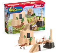 Schleich Dinosaurs | Aventures au Temple Perdu 42657 | 124 pièces | Coffret de jeu à partir de 5 ans | coffret avec figurines, nombreuses fonctions et accessoires