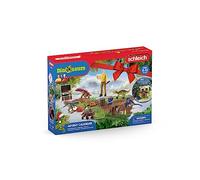 Schleich 98984 Calendrier de l'avent Dinosaurs 2023 FR-IT, dès 5 Ans, Dinosaurs - Coffret, 24 pièces