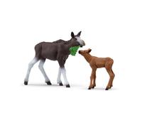 SCHLEICH - Élan Femelle avec Veau - 42603 - Gamme : Wild Life
