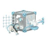 Schleich BattleCave ELDRADOR Lion de Glace 42766 – monstre et toupie, 31 pcs, dès 7 ans