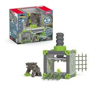 Schleich ELDRADOR Creatures | BattleCave Marteleur de Pierre 42734 | Set ELDRADOR Battle Cave avec Monstre, paroi vissable, Grille & Cristal | Grotte empilable en arène | Jouet dès 6 Ans | 28 pièces
