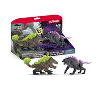 Figurines Duo Lynx des Ténèbres vs Broyeur de Pierre, SCHLEICH 70827 Eldrador Creatures, dès 6 ans