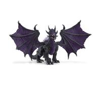 SCHLEICH Eldrador Creatures Shadow Dragon Toy Figure, Grey/Purple (70152)