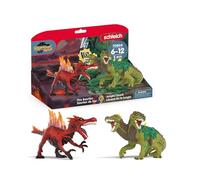 Schleich Figurine Saurien de feu vs Lézard de la jungle - Coffret de 2 pièces dès 7 ans