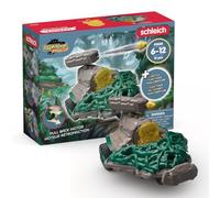 Schleich ELDRADOR | Jet de la Jungle rétrofriction et Mini 42666 | Canon pivotant, flèches & crash | Figurine à collectionner | Jouet dès 6 ans | 15 pièces