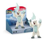Schleich ELDRADOR | Ours du Blizzard avec Arme 42510 | 6 x 11 x 14 cm | Figurine à partir de 6 ans | figurine monstre détaillée de collection | jouet robuste pour jouer et à collectionner