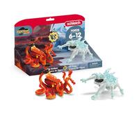 Schleich ELDRADOR | Pieuvre de Feu vs Insecte de Glace 70826 | 2 pièces | set de démarrage schleich Eldrador monstres Glace & Lave | figurines monstres dès 7 ans | jouet fantastique