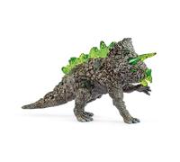 Schleich Figurine Tricératops de Pierre 70828 – Cristaux dorsaux transparents et cornes – Dès 6 ans