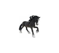 Figurine Schleich - Etalon Shire - Animal de la ferme - Noir, blanc et marron