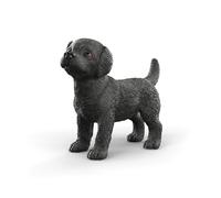 Schleich - Figurine de ferme Chiot Labrador Retriever Noir 14922, fidèle aux détails, dès 3 ans