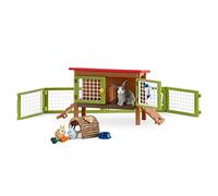 Schleich Farm World | Clapier 42420 | 8 pièces | Coffret de jeu à partir de 3 ans | coffret avec figurines, nombreuses fonctions et accessoires | figurine ferme schleich