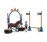 schleich FARM WORLD Course d'agility pour poney