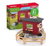 schleich Farm World | Étable des chèvres 42726 | dès 3 Ans | 31 pièces | Set avec étable, chèvre, chevreau, clôture & accessoires | Figurines d’animaux réalistes | Idée cadeau enfants